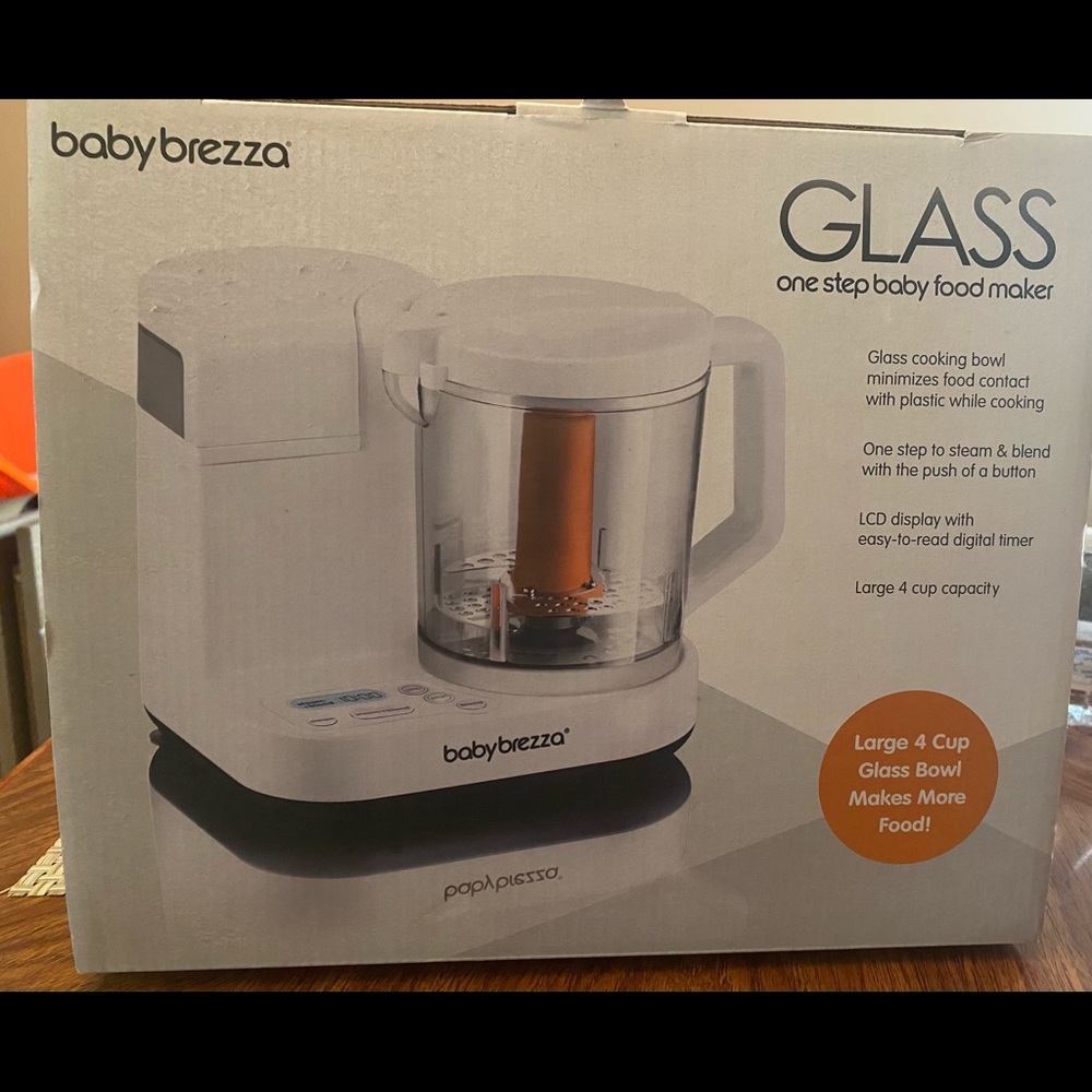Baby Breeza Glass One Step Baby Food Maker- New!